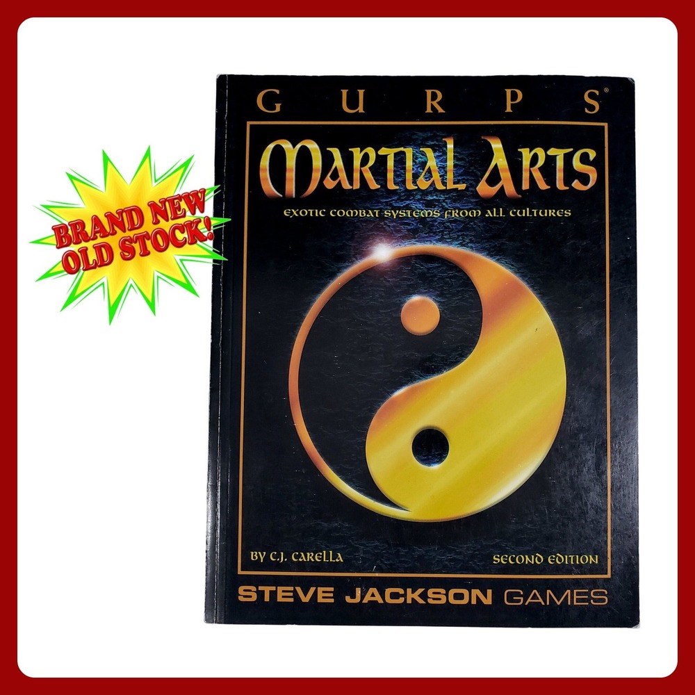 Steve Jackson Games GURPS Martial Arts‎ 2nd Ed RPG Book Brand New